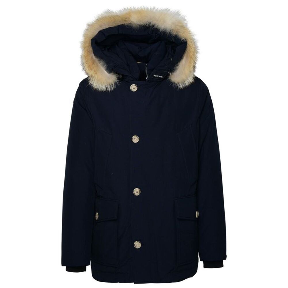 Woolrich John Rich & Bros Artic Anorak Blue Cotton Blend Parka Men